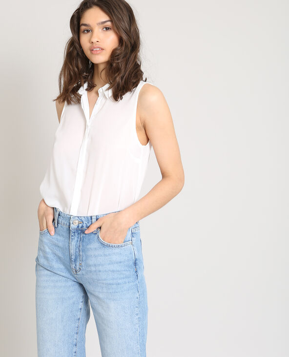 Chemise sans manches blanc - Pimkie