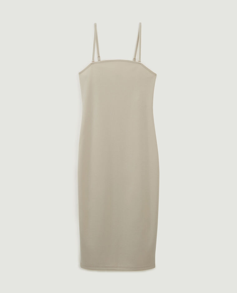 Robe moulante midi beige - Pimkie