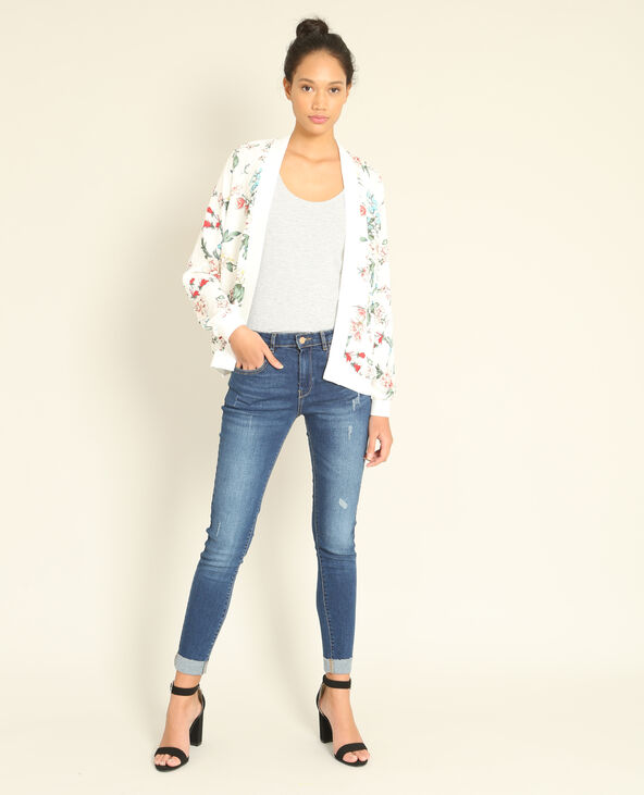 Bomber fleuri écru - Pimkie