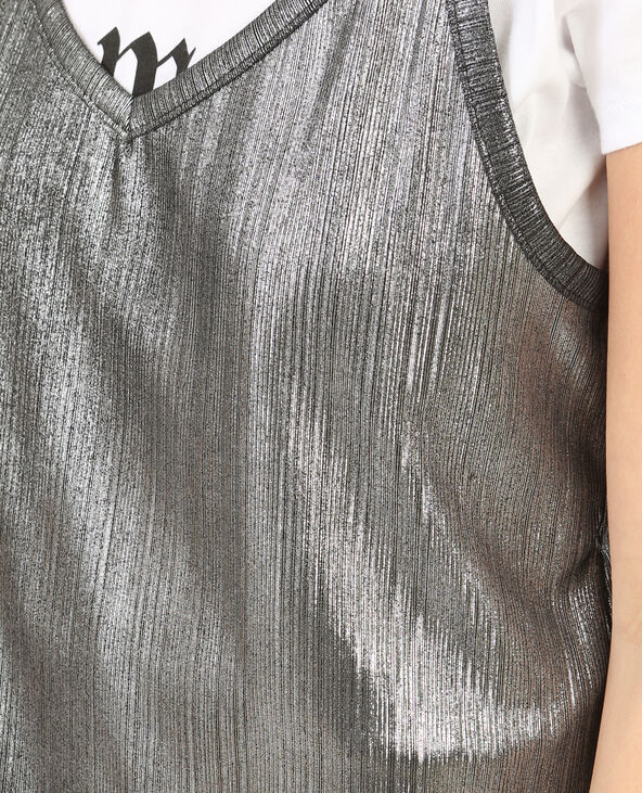 T-shirt 2 en 1 blanc - Pimkie