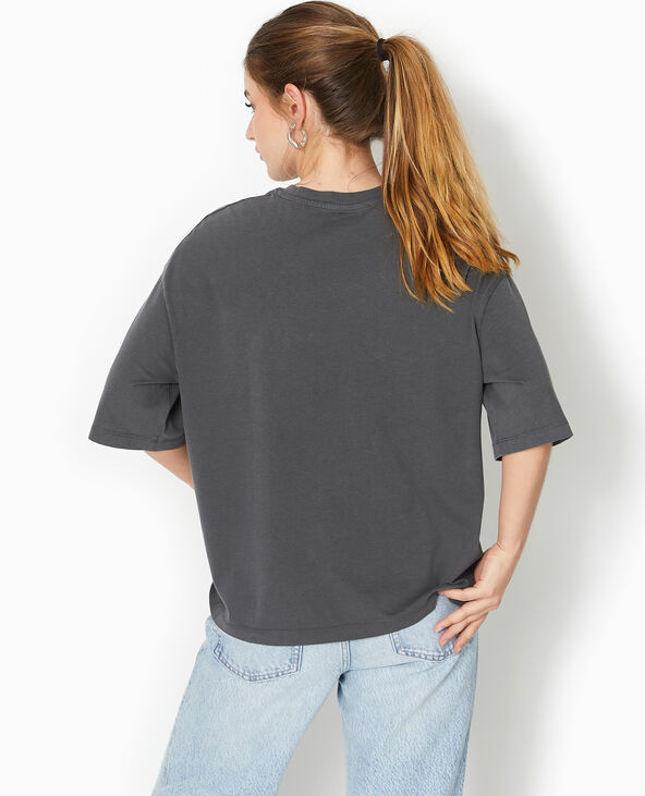 T-shirt oversize BARBIE gris foncé - Pimkie