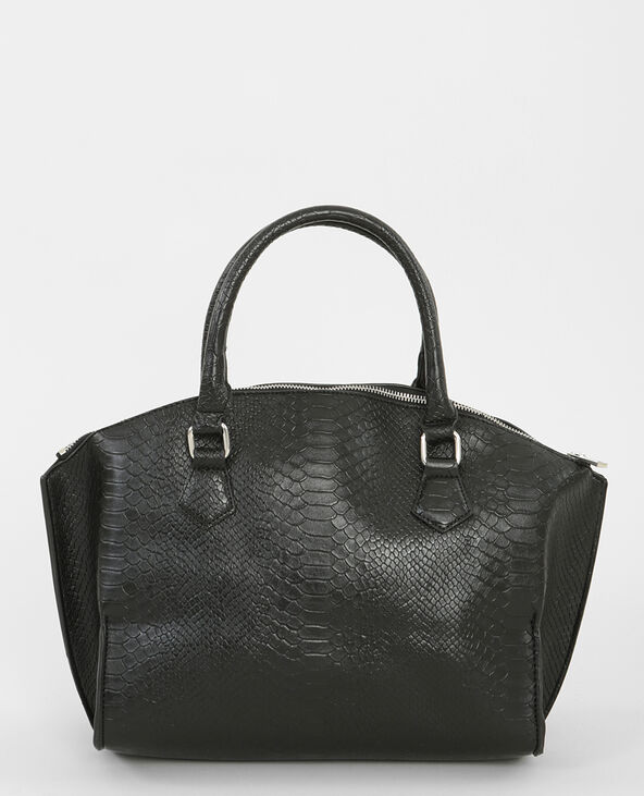 Sac rigide croco noir - Pimkie