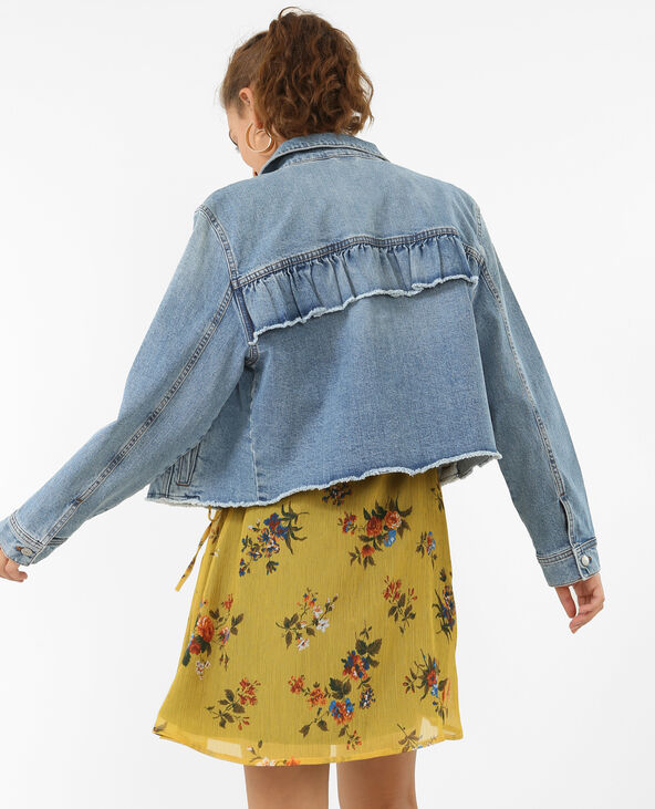 Veste en store jean volant