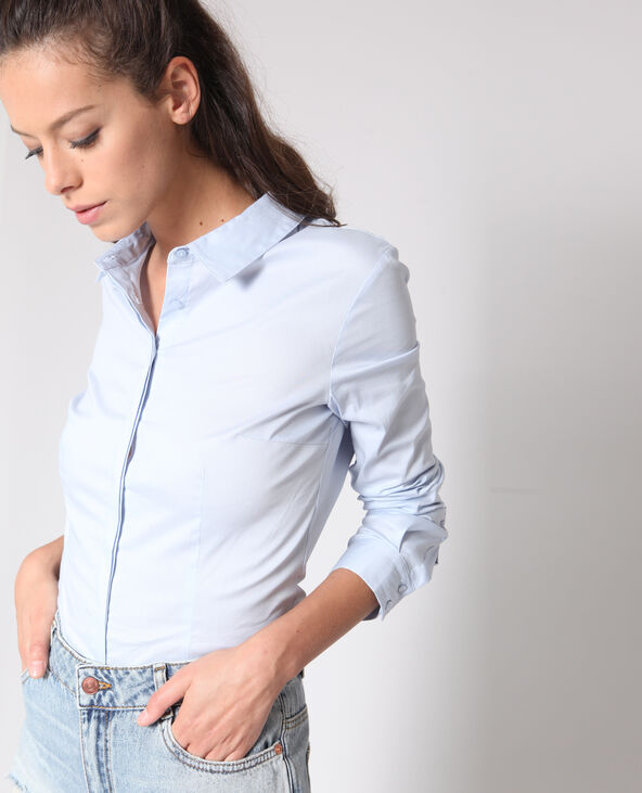 Chemise basique bleu - Pimkie