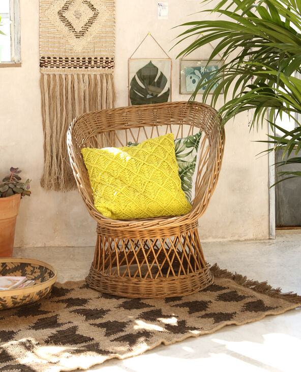 Tapis jute ethnique beige - Pimkie