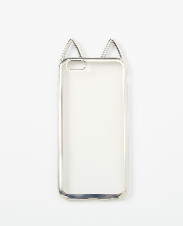 Coque oreilles de chat argenté - Pimkie