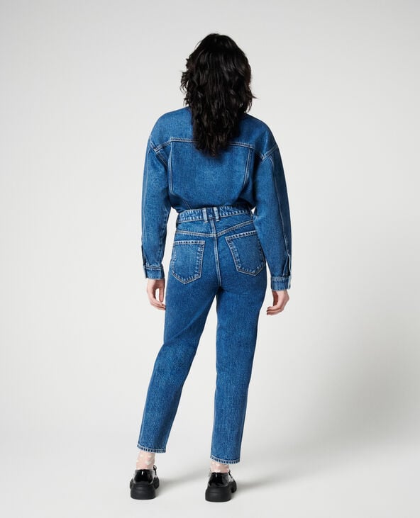 Jean mom taille haute bleu - Pimkie