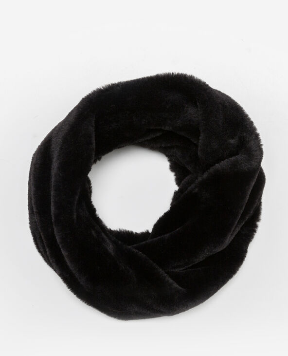 Col en fausse fourrure noir - Pimkie