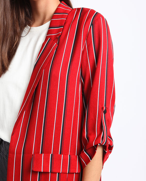 Blazer fluide bordeaux - Pimkie