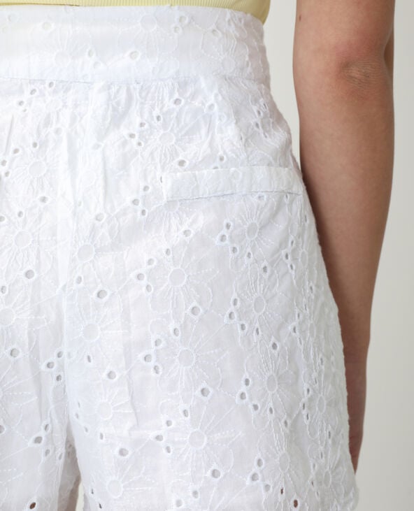 Short broderie anglaise blanc - Pimkie