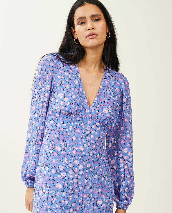 Robe courte et fluide bleu - Pimkie