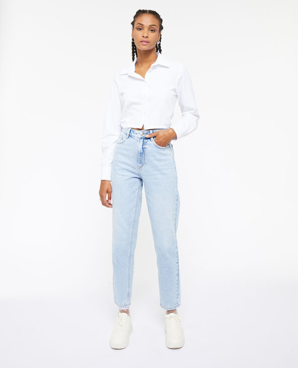Jean mom taille haute bleu - Pimkie