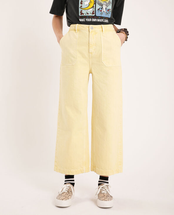 Jean wide leg jaune - Pimkie