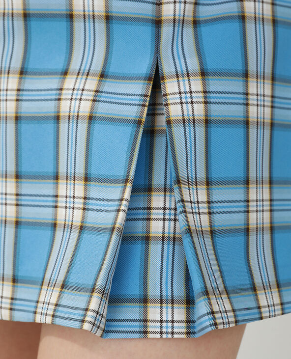 Jupe carreaux bleu shop