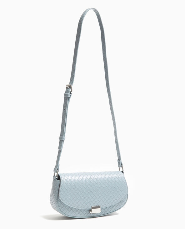Sac boxy effet tressé bleu clair - Pimkie