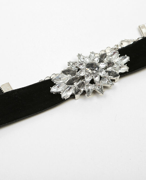 Collier choker brillants argenté - Pimkie