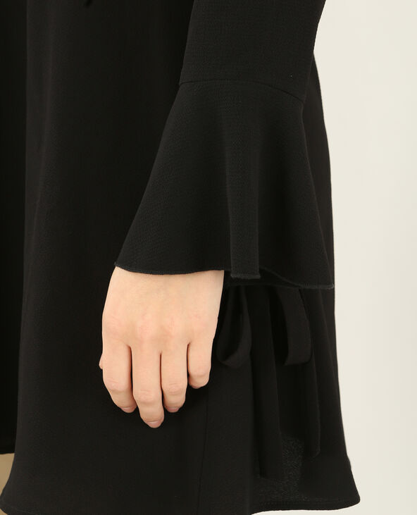 Robe col V noir - Pimkie