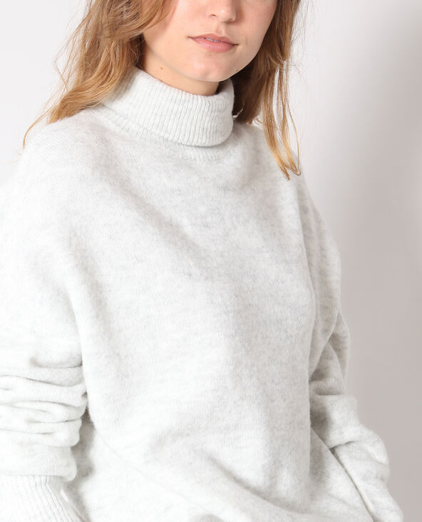 Pull chaud gris chiné - Pimkie