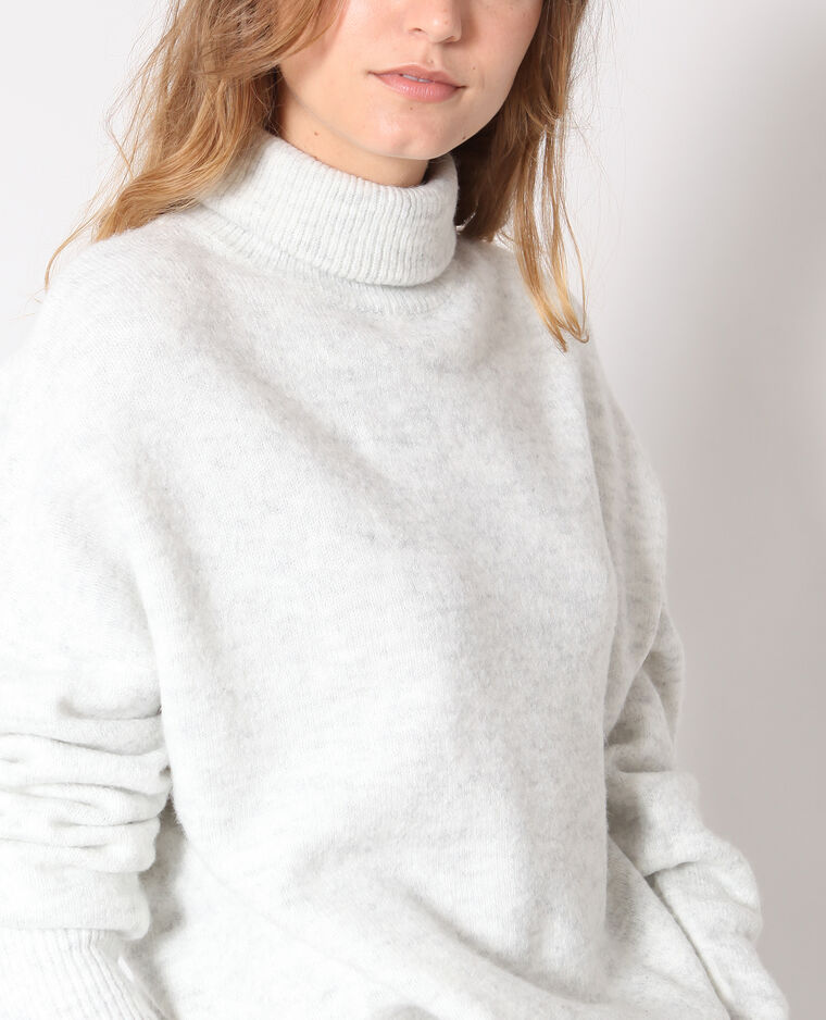 Pull chaud gris chiné - Pimkie