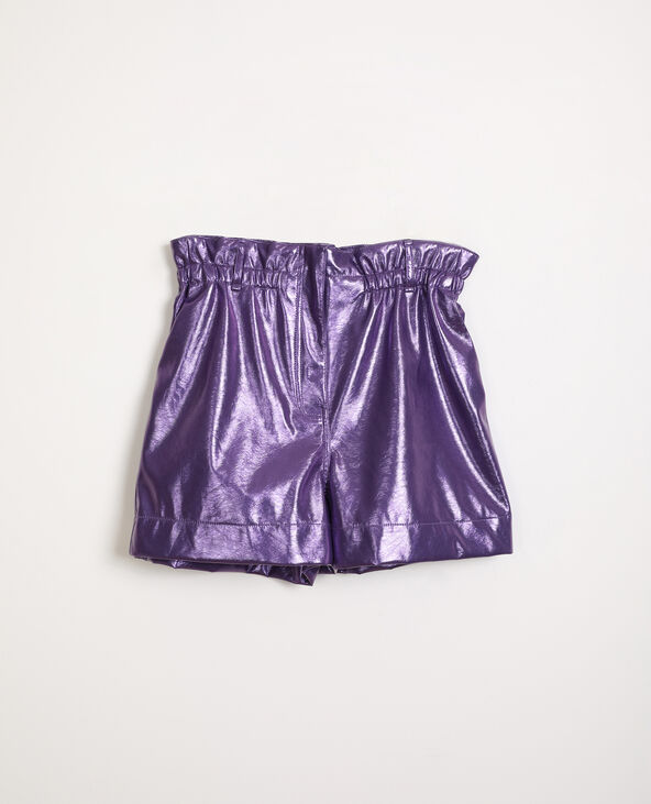 Short simili cuir lilas - Pimkie