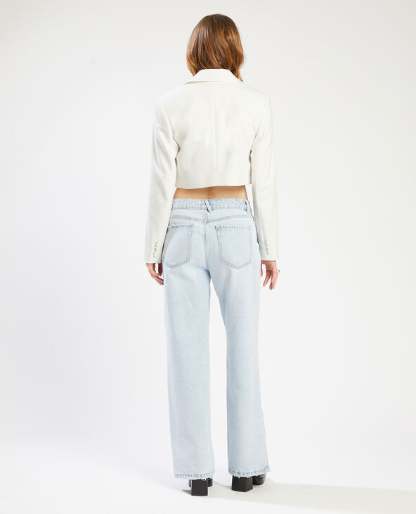 Veste cropped blanc - Pimkie
