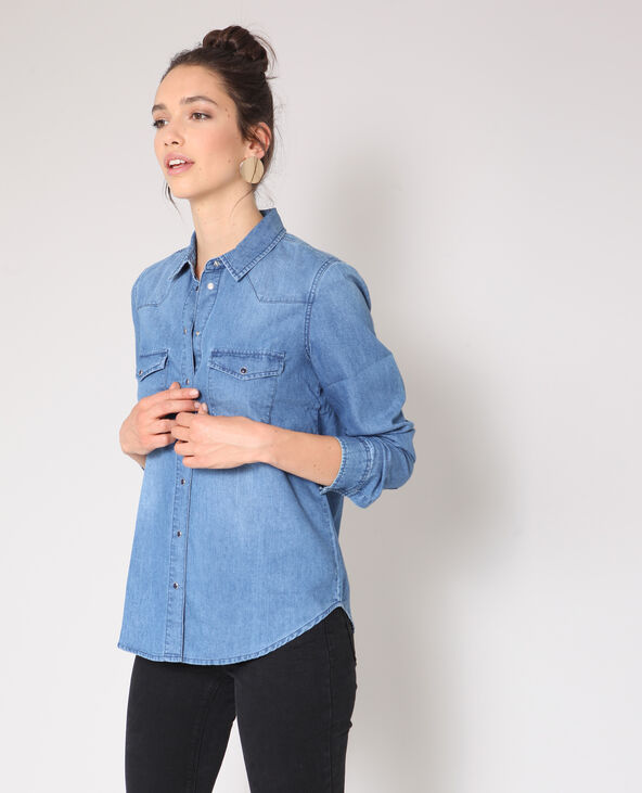 Chemise en denim sale femme