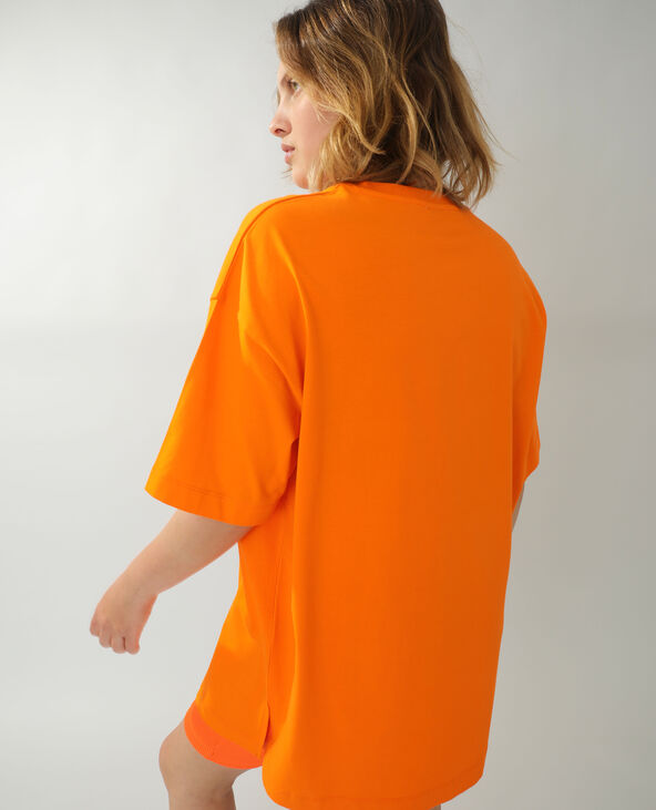 T-shirt basique oversize orange - Pimkie