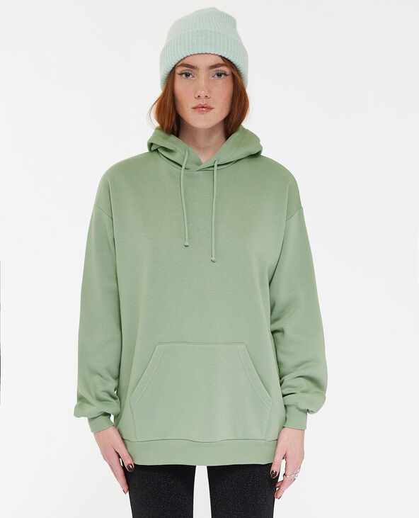 Sweat capuche oversize vert - Pimkie