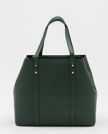 Grand sac cabas vert foncé - Pimkie