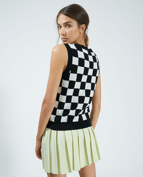 Pull fin sans manche noir - Pimkie