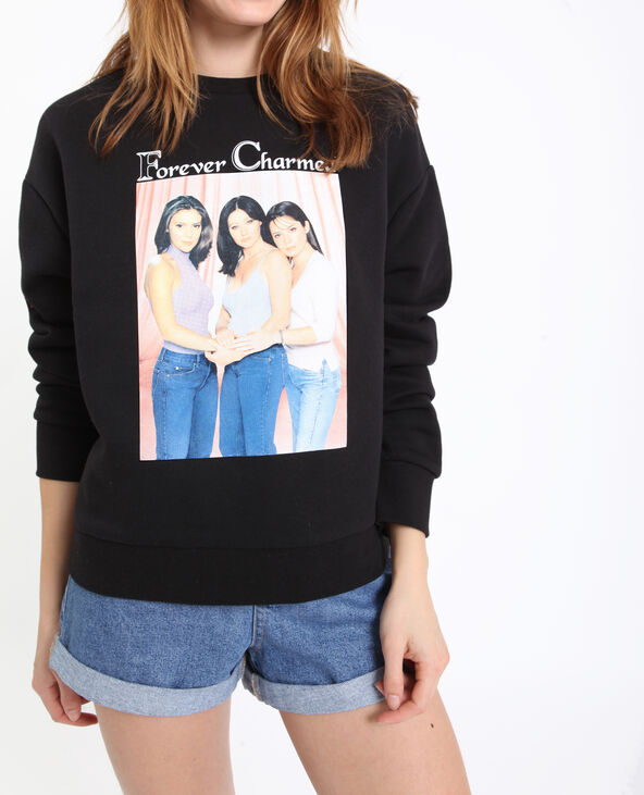 Sweat CHARMED noir - Pimkie
