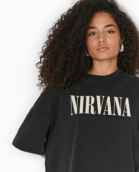 T-shirt oversize NIRVANA gris foncé - Pimkie