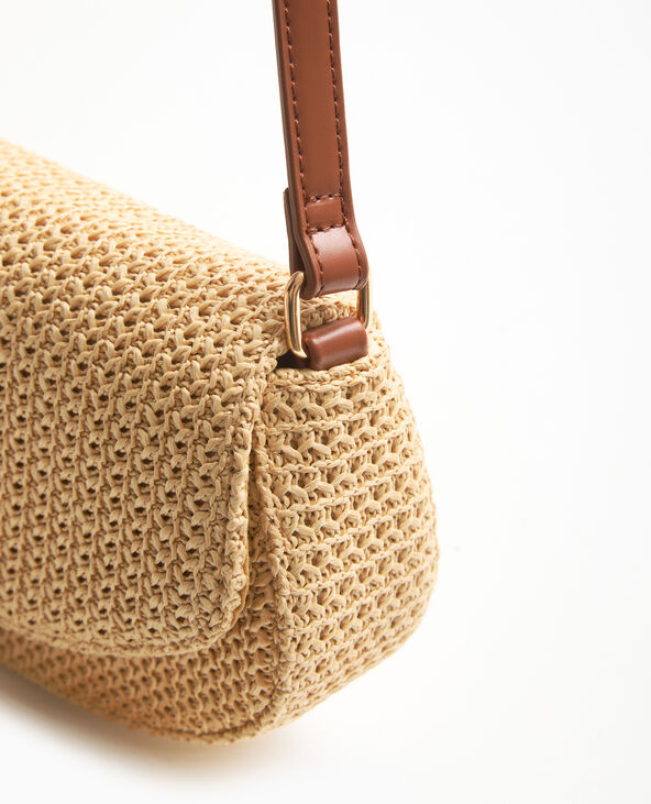Sac boxy en raphia beige - Pimkie