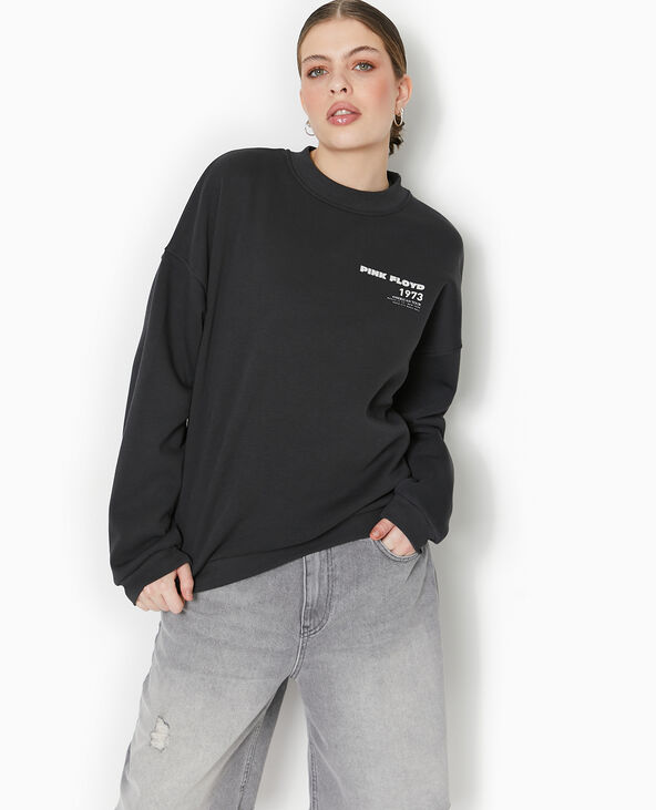 Sweat col rond PINK FLOYD gris foncé - Pimkie