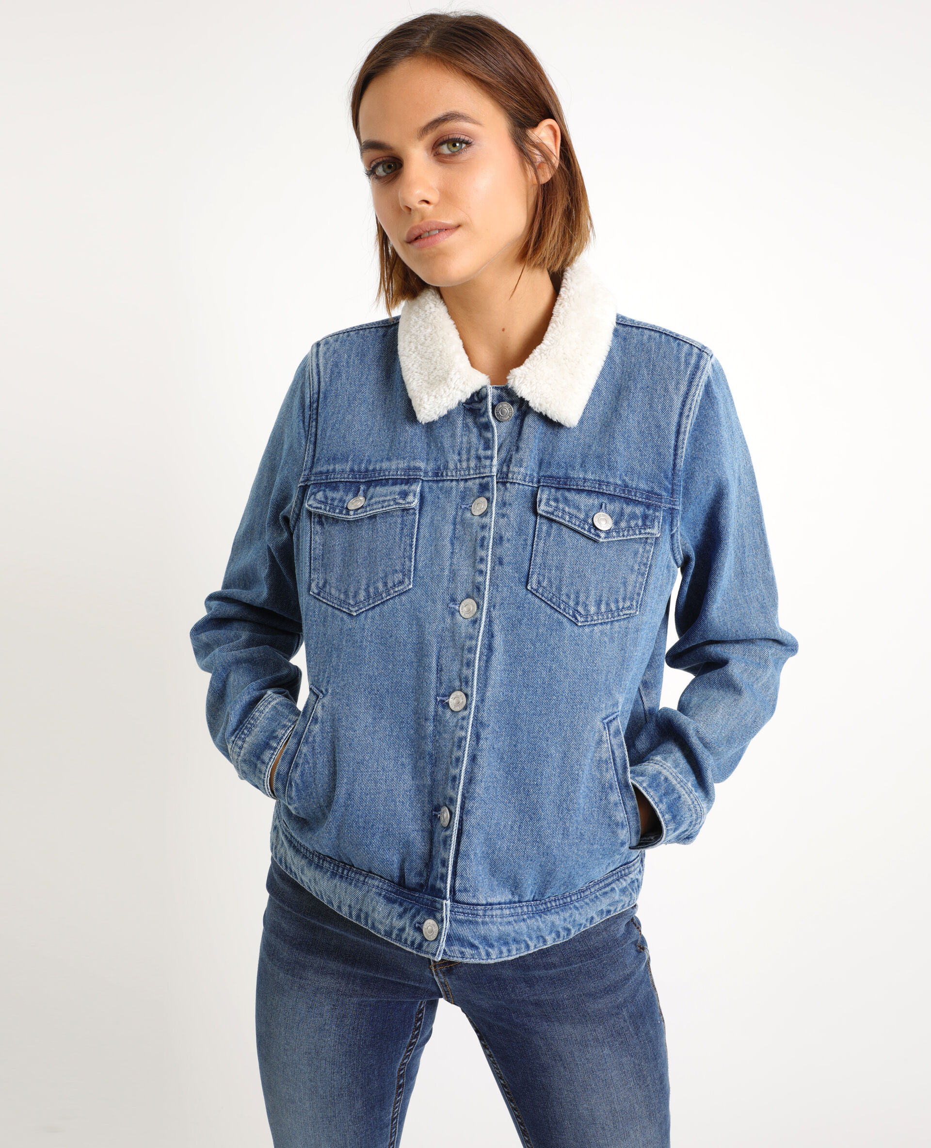 veste en jean moumoute