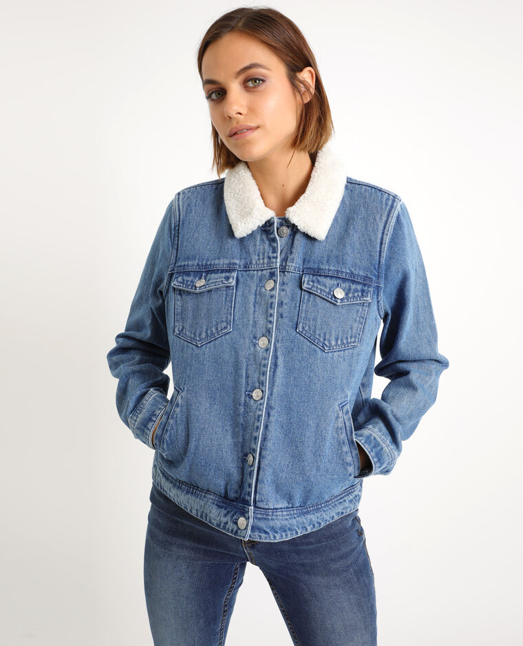 extase ongerustheid Detecteren Veste en jean doublée bleu - 323359683A06 | Pimkie