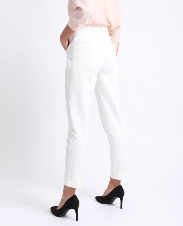 Pantalon carotte écru - Pimkie