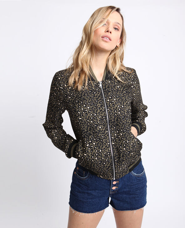 Bomber fluide leopard