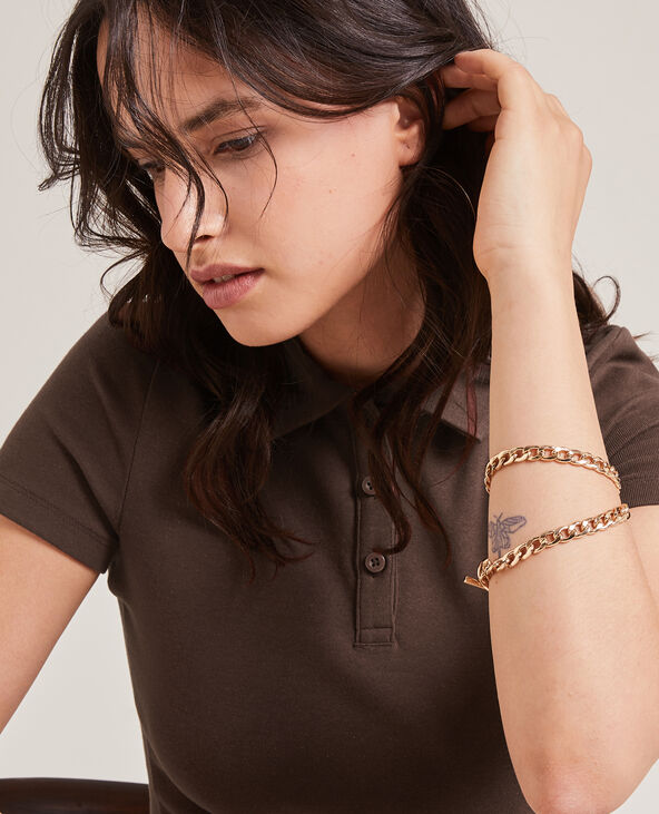 Top forme polo marron - Pimkie