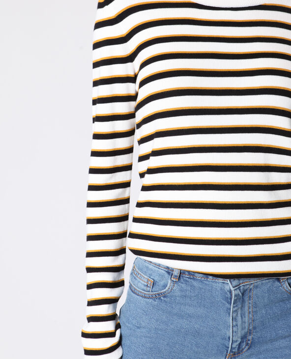 Pull à rayures blanc - Pimkie