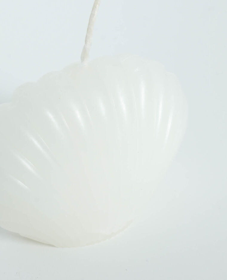 Bougie décorative coquillage blanc - Pimkie