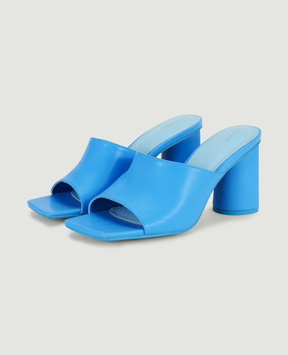 Mules à talons bleu foncé - Pimkie