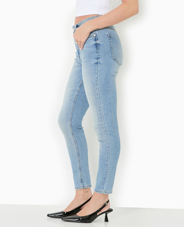 Jean skinny taille haute bleu clair - Pimkie
