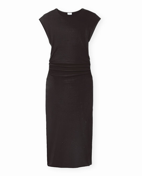 Robe longue sans manches avec fronces rouge - Pimkie