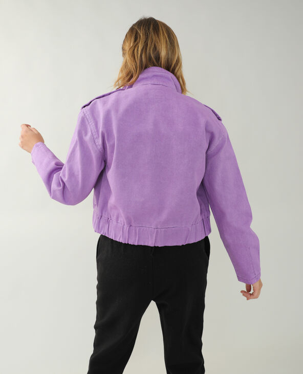 Veste en hot sale jean violette