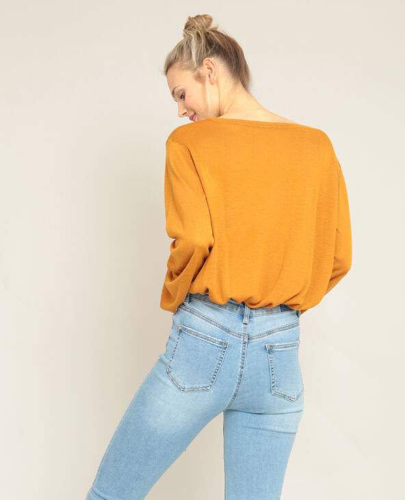 Pull à manches évasées camel - Pimkie