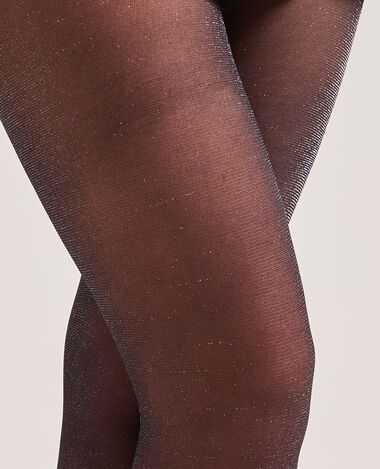Collants métallisés noir - Pimkie