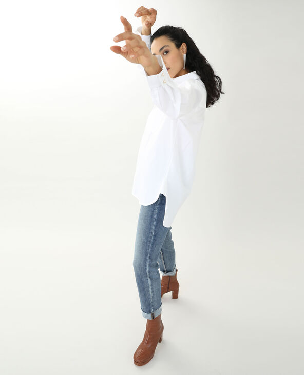 Chemise longue blanc - Pimkie