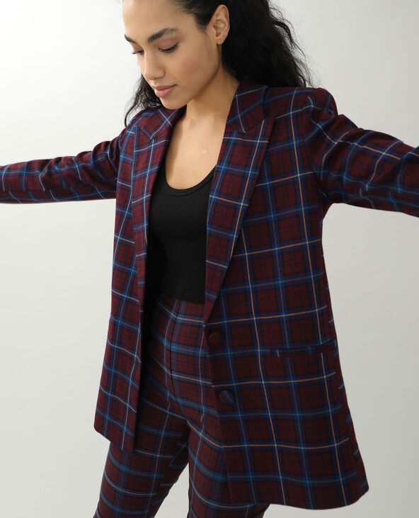 Veste longue bordeaux - Pimkie