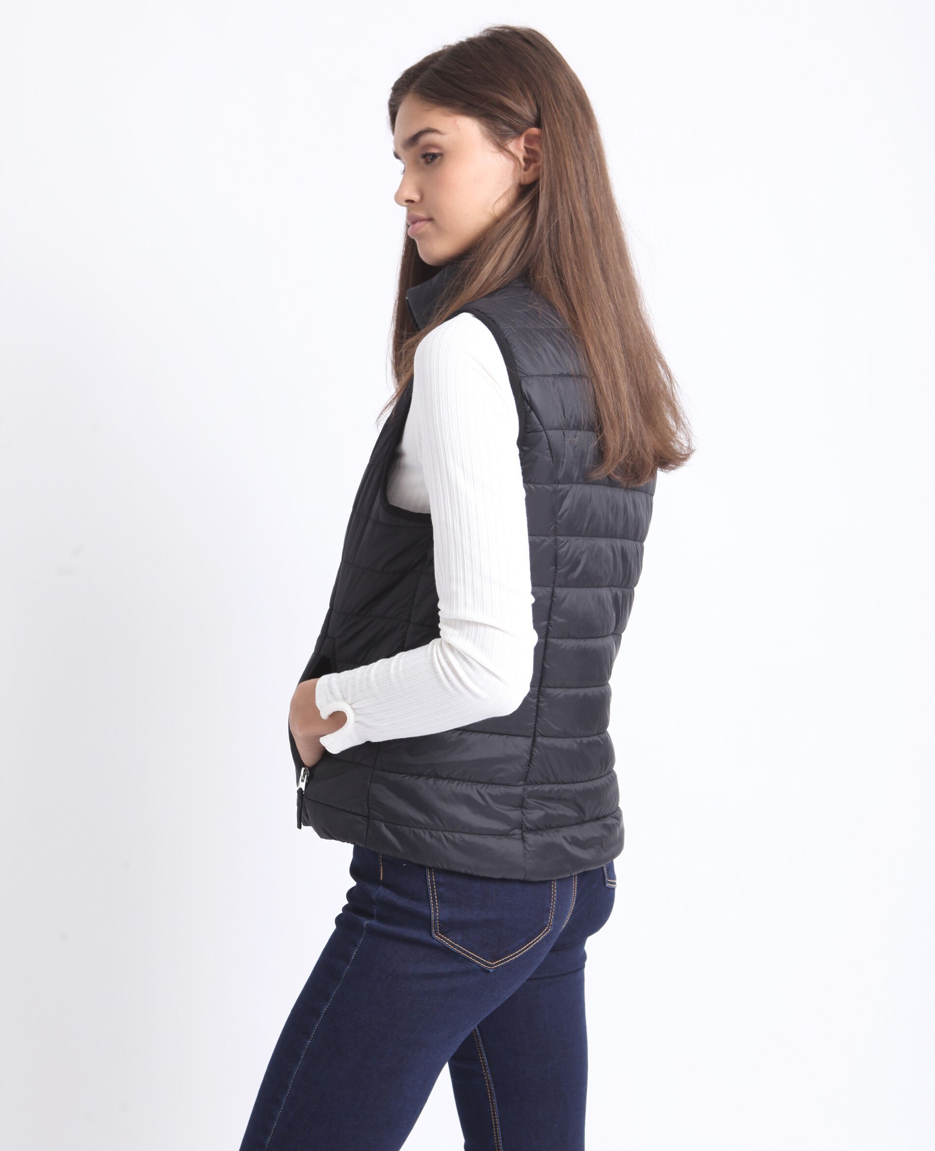 Doudoune sans manches noir - 280209899A08 | Pimkie